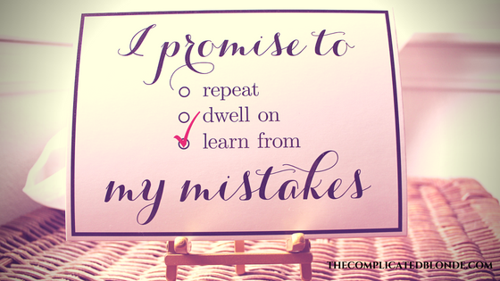 I promise to learn from my mistakes
